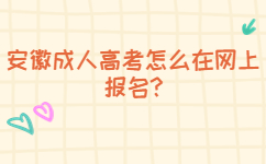 淮北成人高考怎么在網(wǎng)上報(bào)名