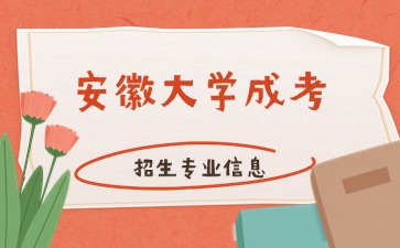 2024年安徽大學(xué)成考招生專業(yè)
